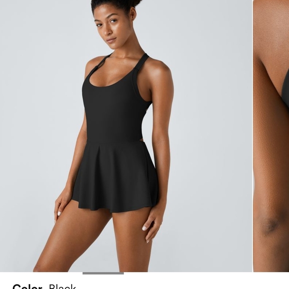 NWT Elegant Black Swim Dress - Picture 1 of 4